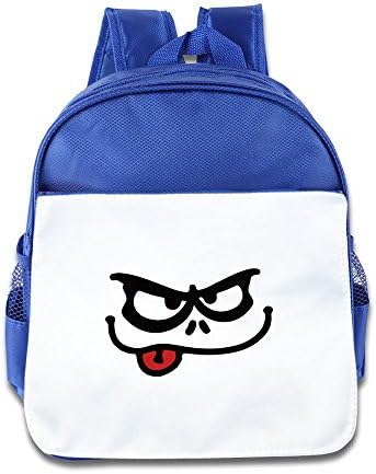 Boys Girls School Bag Monster Eyes And Mouths RoyalBlue