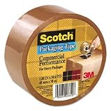 Commercial Performance Heavy-Duty Single Roll Packaging Tape, 48Mm x 50M, Tan (MMM37502TN)
