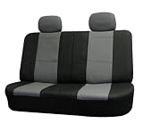 40/60 Split Bench Car Seat Cover Leather Pu002 Gray/black R012