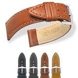 HIRSCH Traveller M, Nature Line, Calfskin, 70 Gold Brown, 14 mm, Gold Buckle