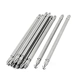 uxcell ドライバービット　カッタービット　6mmx150mmデュアルクロスチップ 10個