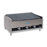 Economy Lava Rock Char-Broiler - Counter Model - Gas - 36W