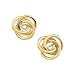14K Yellow Gold 10.5 MM Knot Earring Jackets