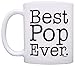 ThisWear Father's Day Gift for Grandpa Best Pop Ever Gift 11oz Ceramic Coffee Mug with Handle