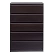 Sweden 5 Drawer Dresser - Coffee