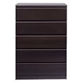 Sweden 5 Drawer Dresser - Coffee