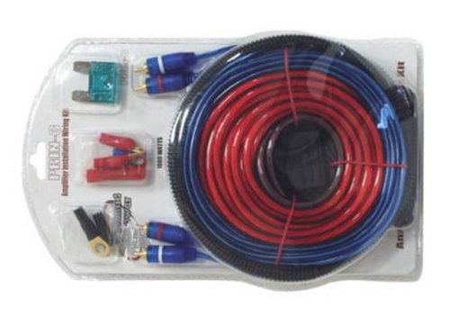 PBIN3 1000 Watt RMS 20 ft. Car Amplifier Installation Wiring Kit