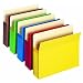 Smead Pocket Straight Cut Tab With 31/2 Inch Expansion, Letter Size, Assorted Colors, 25 Per Box (73890)