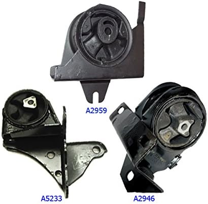 1996-2000 Chrysler Town &amp; Country 3.3/ 3.8L Engine Motor &amp; Trans. Mount Set 3PCS A2959, A2960, A5233