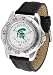 Michigan State Spartans Suntime Mens Sports Watch w/ Leather Band - NCAA College Athletics