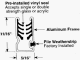 Prime Line Prod. PL14177 Universal C Sash Window Frame