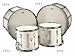 CB 3657 14" x 24" White Marching Bass Drum