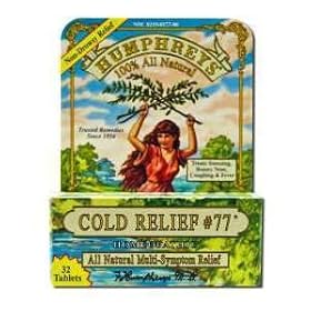 Click here to buy HUMPHREYS, COLD RELIEF-#77 - 32 TAB by Humphrey's.