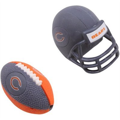 Chicago Bears 2pk Ball Helmet Separating Buildable Decorative Erasers