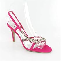 Womens Diamante Side Twist Sandals