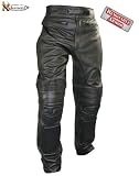 Xelement Men's Armored Cowhide Leather Racing Pants