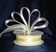 Organza Satin Center Ribbon - 7/8" - 25 Yards (75 FT) - Pale Yellow