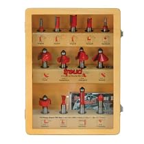 Freud 91-100 13-Piece Super Router Bit Set with 1/2-Inch Shank and Freud's TiCo Hi-Density Carbide