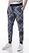 URBAN K Mens Fleece Bandana Paisley Joggers Drawstring Jogger Pants