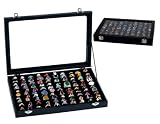 Luxury Gifts Inc Jewelry Box / Jewelry Holder / Jewelry Tray with Clear Window - Holds up to 100 Rings