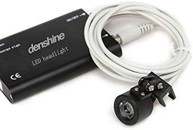 icarekit LED Head Light Lamp for Dental Surgical Medical Binocular Loupe Dental Loupes Headlight Black