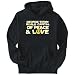 Hoodie Mens Black  George Town WORLD CAPITAL OF PEACE AND LOVE  Capitals