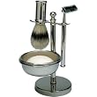 Silver Plated 4 Piece Shave Set