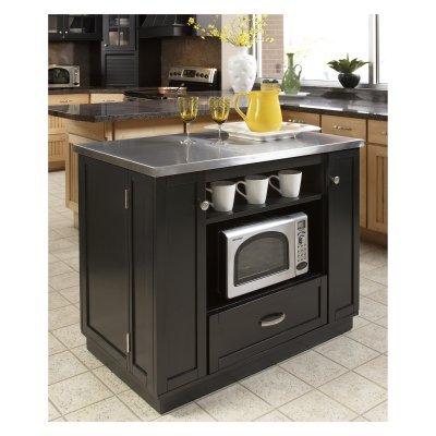 Home Styles 5011-94 Versatile Kitchen Island, Black Finish