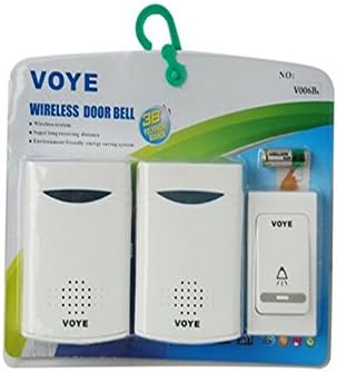 Wireless Remote Control Doorbell 2 Receivers + 1 Bell Button
