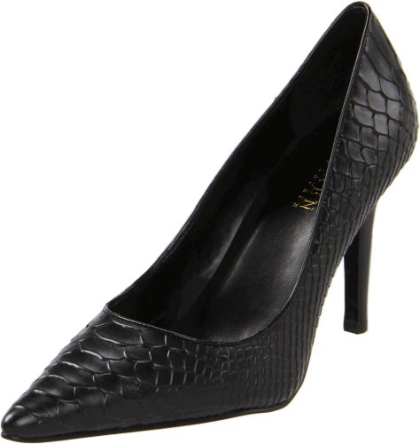 Lauren Ralph Lauren Women's Amelie Pump,Black,7.5 B US