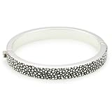 Zina Sterling Silver Thin Hinged Bangle Bracel