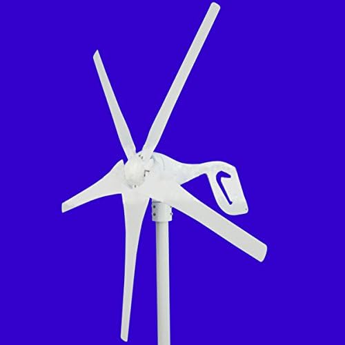 GTSUN 400W Max 600W Wind Turbine Generator 24V DC 5 Blades High Strength Nylon Mix Carbon Fiber, Built In Rectifier New