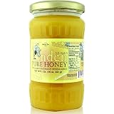 Honey Bee Raw Linden Honey (Pure Unprocessed & Unfiltered Naturally Crystallized) (16 oz)