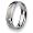 Chisel Brushed and Polished Titanium Ring (6.0 mm) - Size 6.0