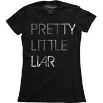 Pretty Little Liars Distressed Logo Juniors Black T-shirt Tee