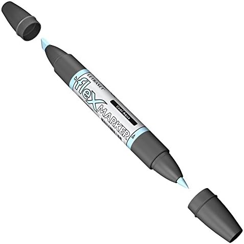 Letraset Flexmarker Twin Tip Including Flexible Brush Nib - Cool Aqua [C429]