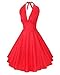 ILover Women's 1950s Vintage Marilyn Monroe Rockabilly large swing Dress