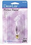 WESTINGHOUSE (FMR ANGELO BROS) 03756 FLICKER FLAME SHAPED LIGHT BULB (PACK OF 10)