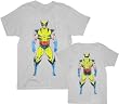 X-men Wolverine Two-Sided Image White T-shirt Tee