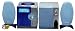 Curtis RCD621 CD Micro Tower Music System with Speakers, SubWoofer, and Remote