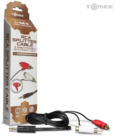 Tomee 3.5mm RCA Stereo Splitter Cable for Headset/ Audio Devices