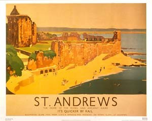 ポスター ブリティシュレール St. Andrews Castle