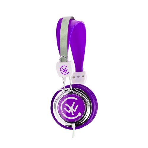 Urbanz ZIP Kids Childrens Lightweight DJ Style Headphones (Purple)