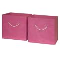 RiverRidge Kids 2 Pc Storage Bins - Pink