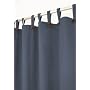 Park B.Smith Eco Astor 70 Inch by 72 Inch Recycled Cotton Split Tab Shower Curtain, Denim