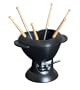 Staub Heart Shaped Fondue, Black Matte