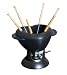 Staub Heart Shaped Fondue, Black Matte