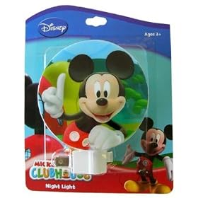 Disney Mickey Mouse Plug-In Night Light (Designs may vary) by Disney