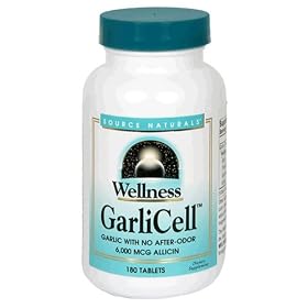 Source Naturals GarliCell (Wellness) 6000 MCG Allicin, 180 tablets by Source Naturals