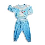 Teddy Bears - Infant Boys Long Sleeve Velour Pant Set, Blue, Grey